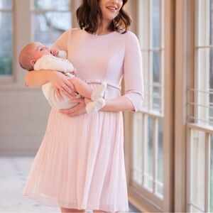 Seraphine Soft Pink Formal Maternity Dress